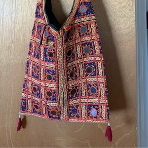 Vintage Bohemian mirror bag